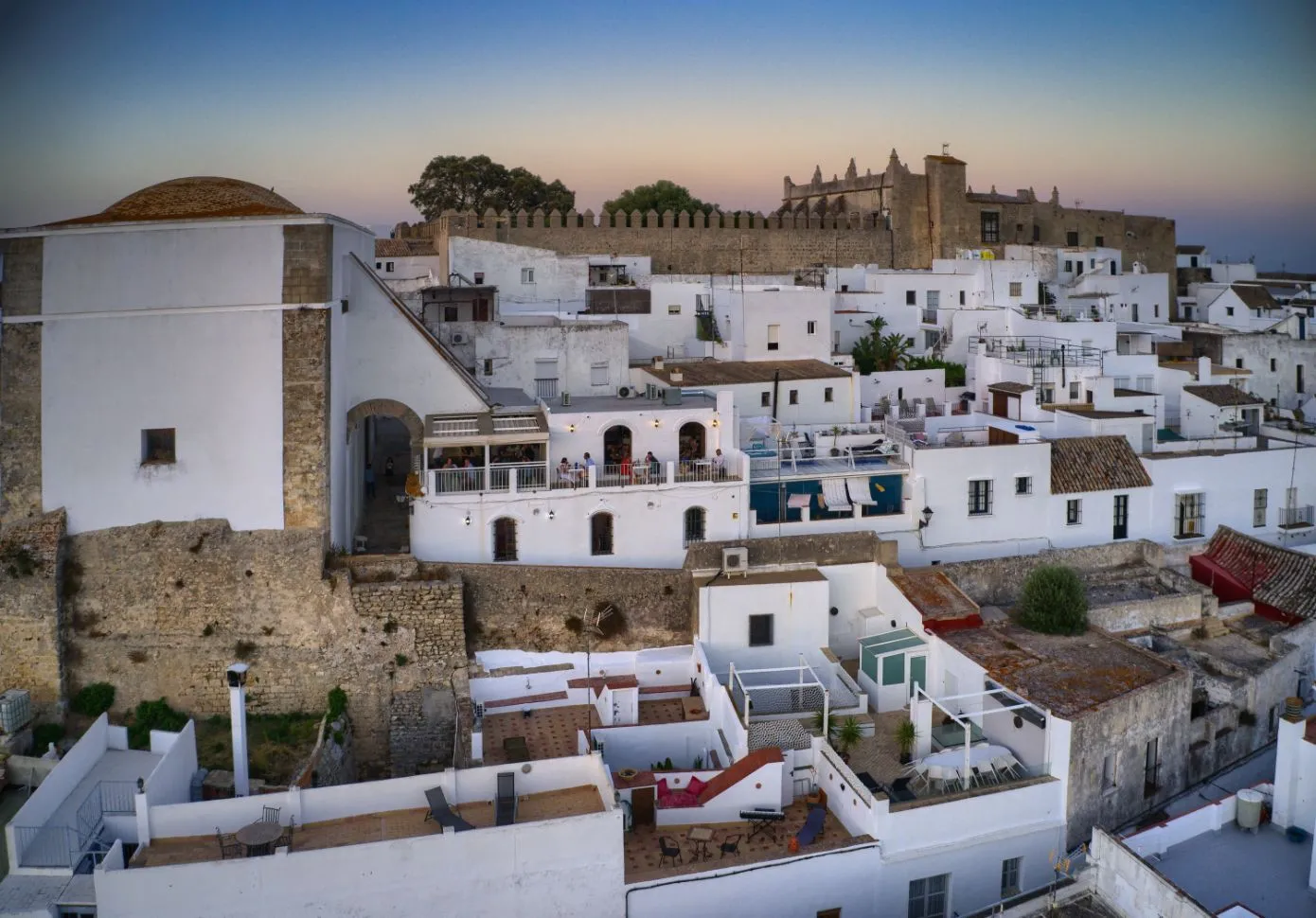 Vue aérienne de Vejer
