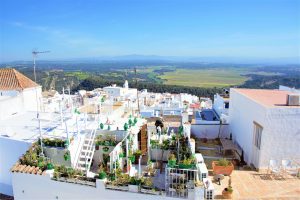 Explore la Tierra Vejer de la frontera vista panorámica castillo muralla Cadiz